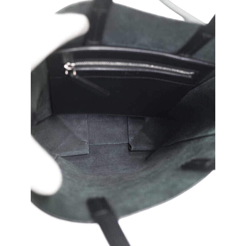 Celine Tote Cabas Vertical Bag grained black calfskin - Picture 3 of 9
